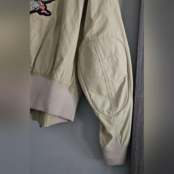 Harley-Davidson Womens Beige Bomber Style Riding Jacket Size XL - Picture 13 of 13